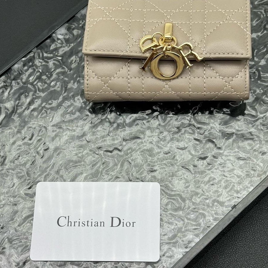 디올 지퍼 카드지갑